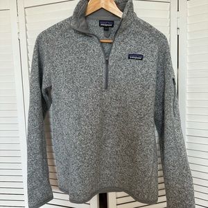 Patagonia Women's Better Sweater 1/4 Zip, Grey, Medium